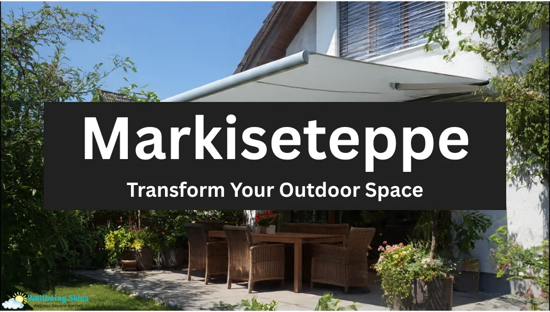 Markiseteppe awning system transforming an outdoor patio space.