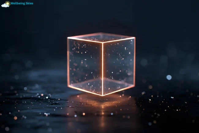 3D glowing cube representing huzoxhu4.f6q5-3d technology and advanced rendering