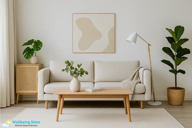 About DecoratorAdvice.com modern living room showcasing minimalist design trends with neutral tones and natural decor.