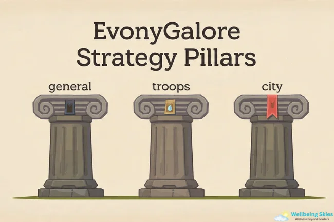 EvonyGalore strategy pillars for generals, troops, and city growth