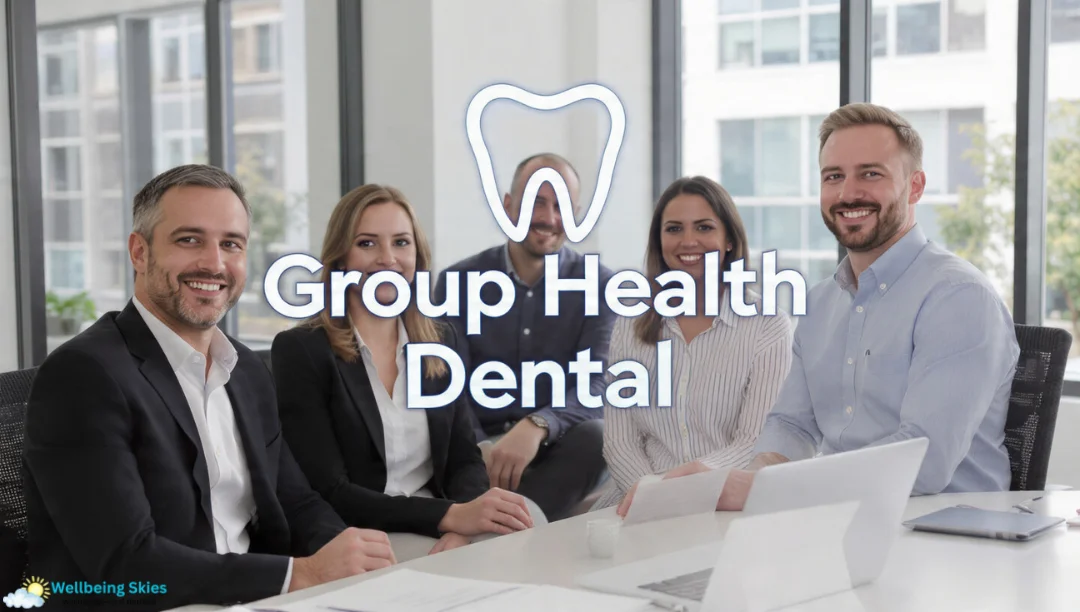 group health dental team meeting in a modern office environment