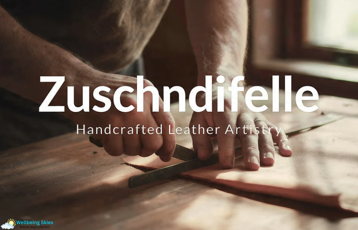 Zuschneidfelle – hands of an artisan cutting leather on a wooden table, representing handcrafted precision-cut leather hides.