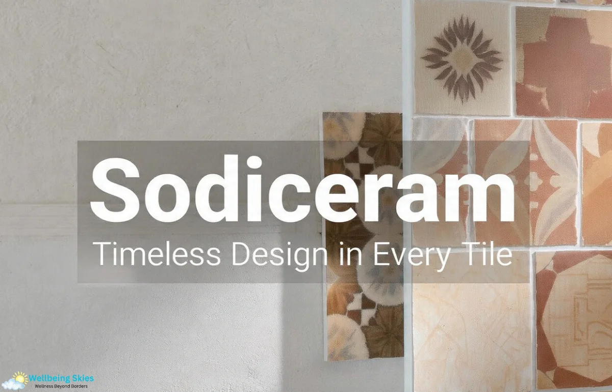 Sodiceram ceramic tiles displayed on a wall showing elegant Italian craftsmanship and design innovation.