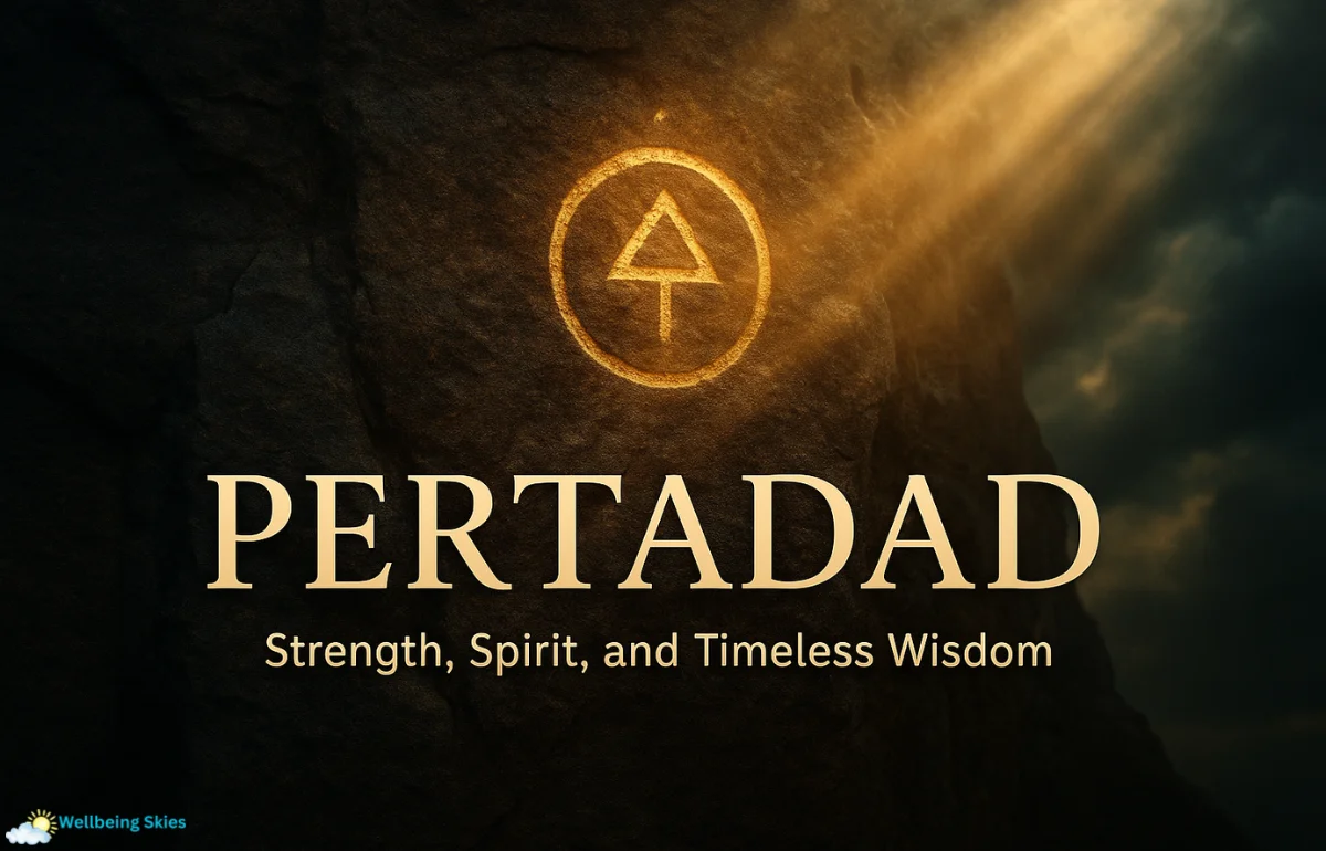 Pertadad ancient glowing symbol representing strength, spirit, and timeless wisdom