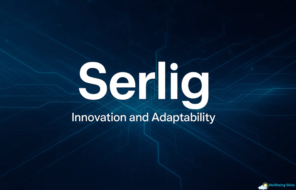 Serlig digital innovation concept shown in a modern tech-themed background