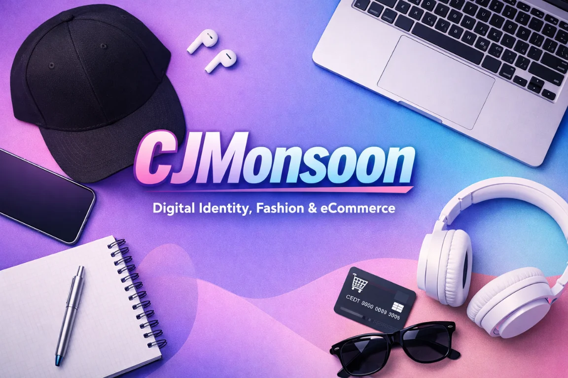 CJMonsoon featured image showing a modern digital brand combining fashion, social media, and eCommerce