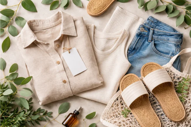 Calesshop sustainable fashion showcasing eco-friendly clothing and ethically sourced materials