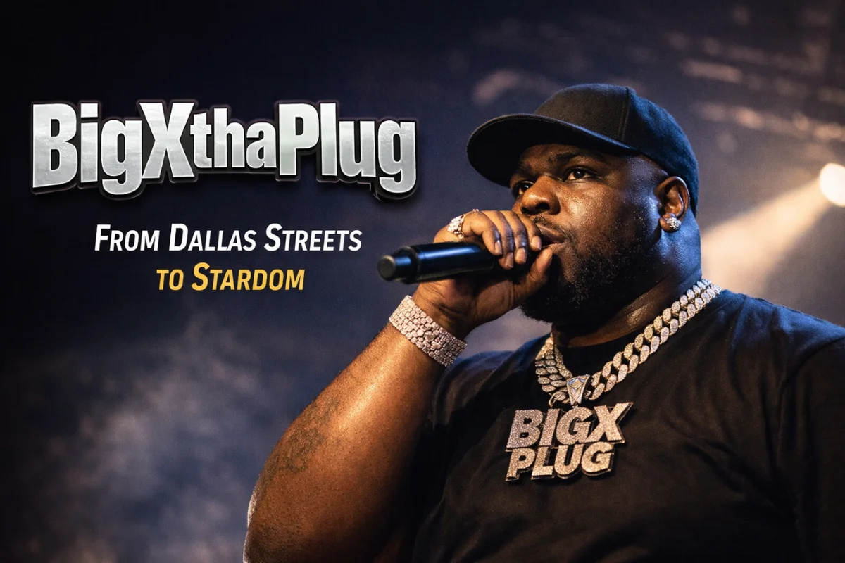 BigXthaPlug performing live on stage, representing the rise of the Dallas rap star