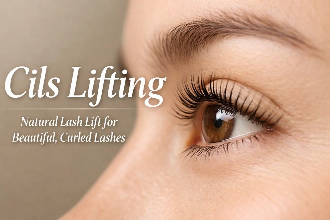 Cils Lifting natural lash lift showing lifted and curled eyelashes