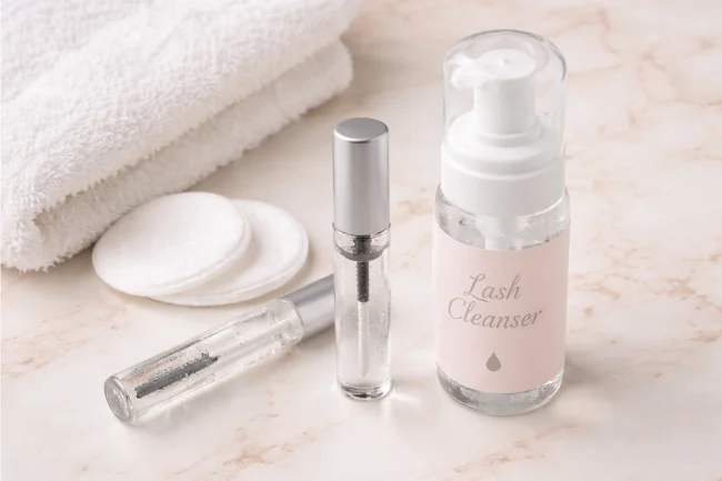 Cils Lifting aftercare products including lash serum and gentle cleanser