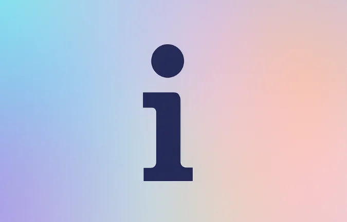Minimalist graphic showing the dotted “i̇” symbol representing i̇ns on a soft pastel gradient background