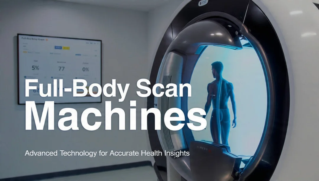 Full-Body Scan Machines used in a medical-grade body composition scanner providing accurate health and fitness insights