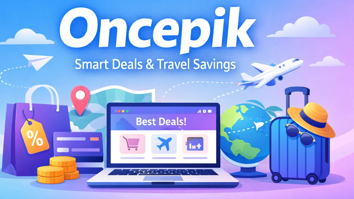 Oncepik featured image showing smart deals, discounts, and travel savings on a modern digital platform