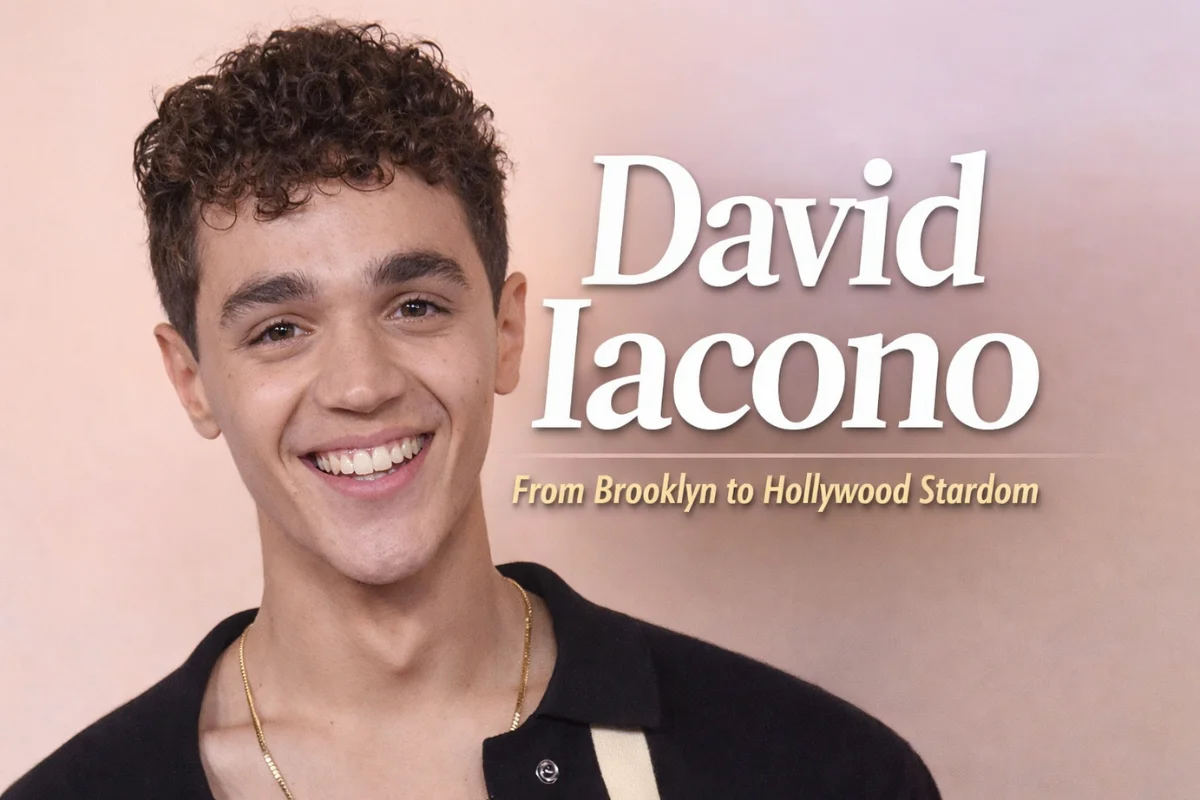 David Iacono smiling in a high-quality featured image highlighting his rise from Brooklyn to Hollywood