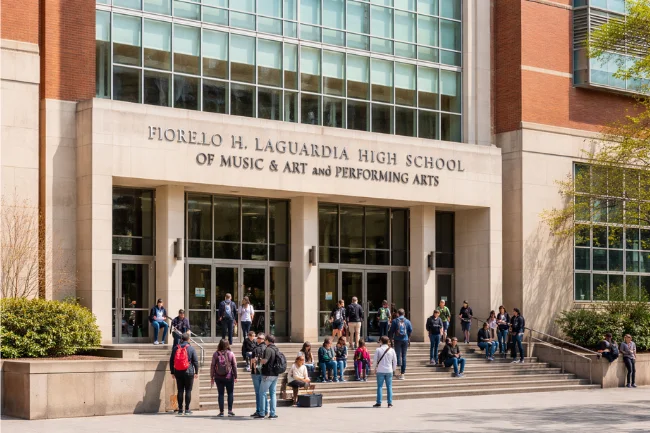 David Iacono during his education and acting training at a performing arts school environment