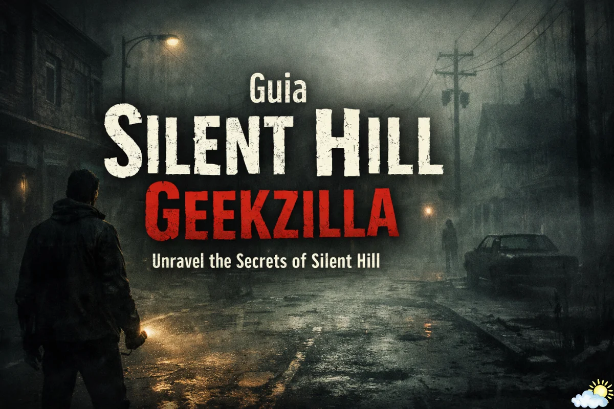 Guia Silent Hill Geekzilla featured image showing a foggy Silent Hill town with dark horror atmosphere.