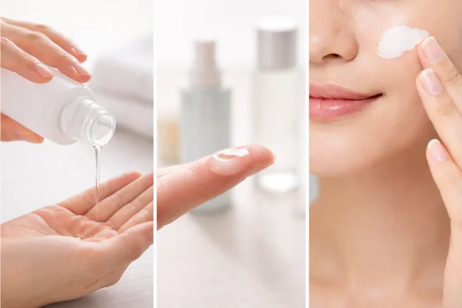 Japanese Skincare Brands highlighting hydration layers, lightweight textures, and daily sun protection