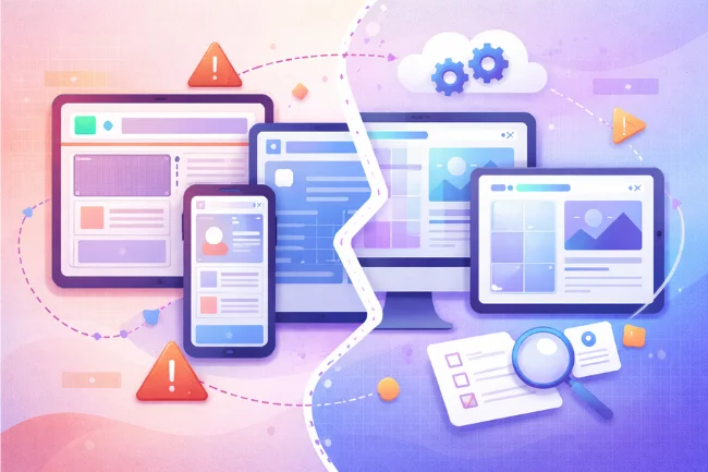 Pxless design challenges showing the shift from fixed layouts to flexible, adaptive interfaces