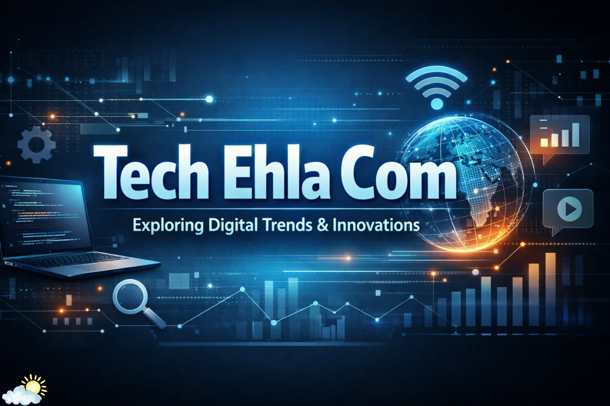 Tech Ehla Com featured image showing digital technology trends, data visuals, and modern tech concepts