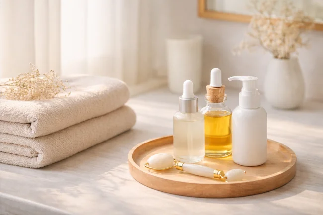 Honey Skincare Studio calm skincare routine focused on balance and long-term skin health