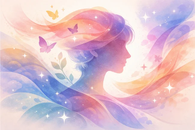 Gelboodu represented through an abstract human silhouette expressing freedom, identity, and emotional openness