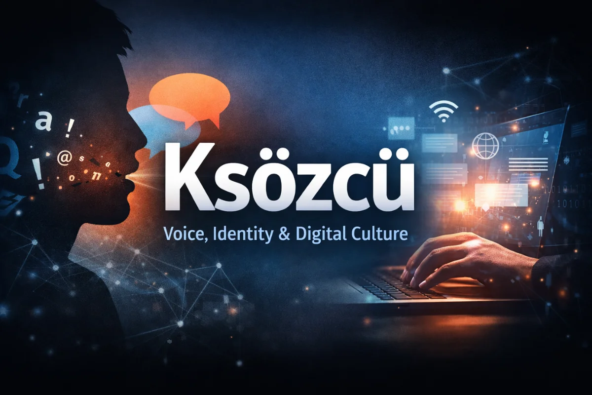 Ksözcü representing voice, identity, and digital culture through modern communication visuals.