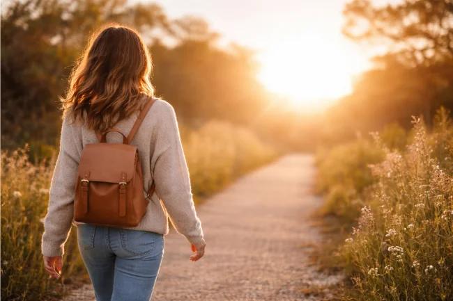 Aleksandra Plus future of blogging concept showing a creator walking toward long-term growth and meaningful connection