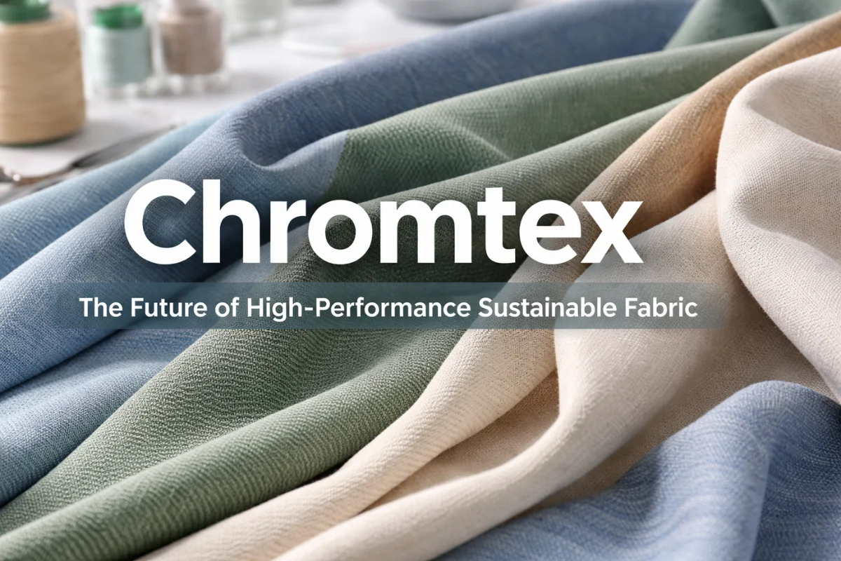 Chromtex high-performance sustainable fabric with modern textile texture and color depth
