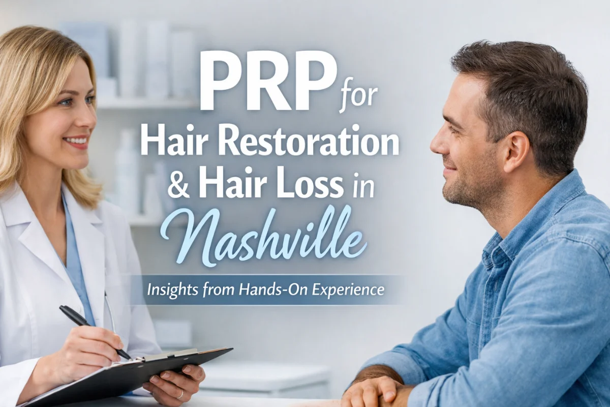 PRP for Hair Restoration & Hair Loss in Nashville consultation with a medical professional discussing PRP treatment options