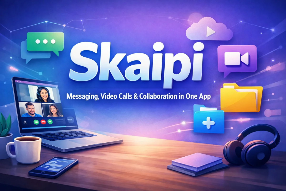Skaipi all-in-one communication platform for messaging, video calls, and collaboration