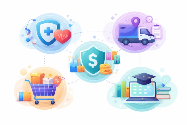 Coerant solutions across healthcare, logistics, retail, finance, and education industries