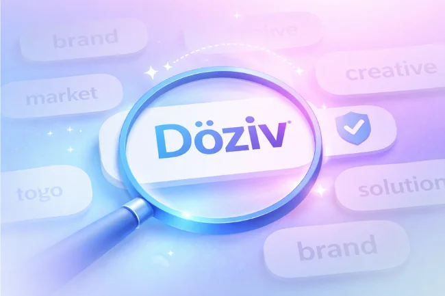 Döziv shown as a unique branding concept standing out from generic names