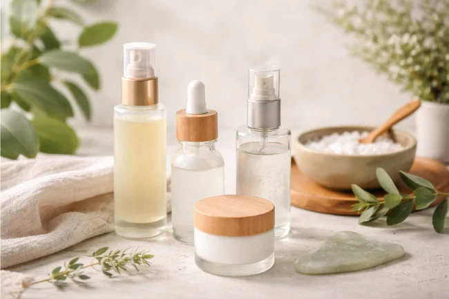 Brandi Loge sustainable skincare brand showcasing eco-conscious ingredients and clean beauty design