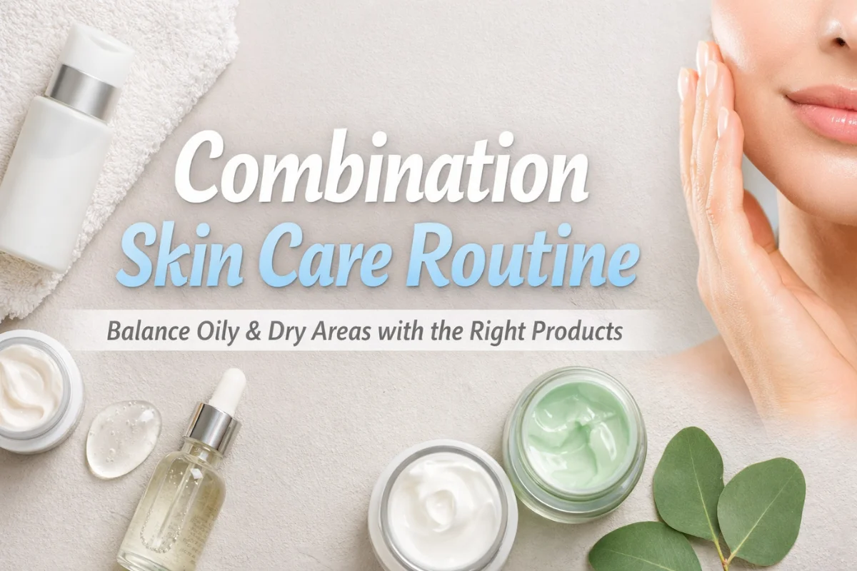 Combination Skin Care Routine for balancing oily and dry skin areas